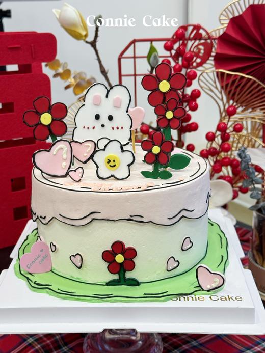 二次元漫画风兔子蛋糕 商品图1