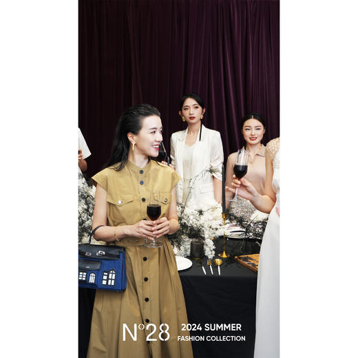 【破价】N°28“长款风衣裙”修身简约优雅气质连衣裙8A21L523 商品图2