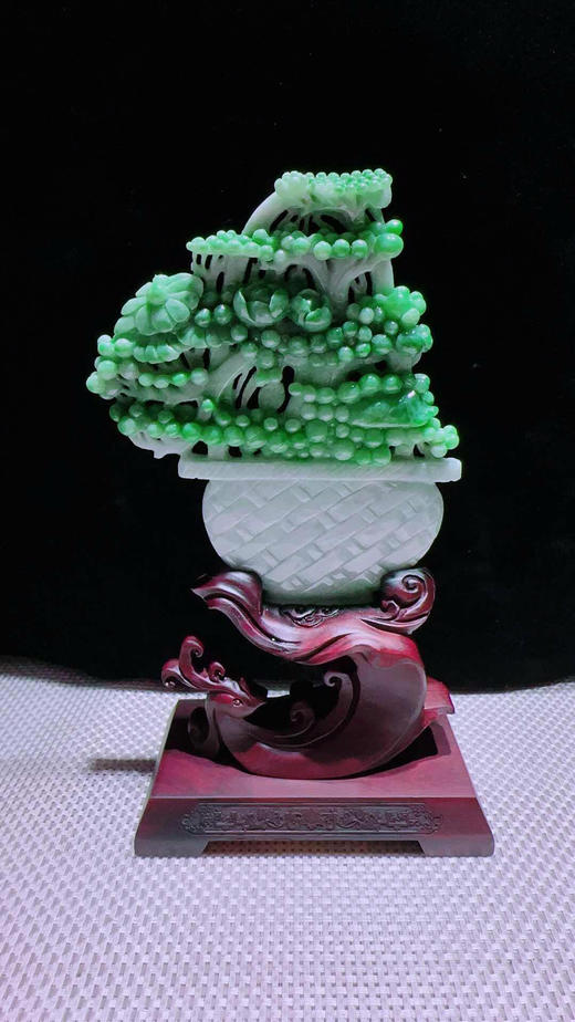 620819翡翠摆件【一览富贵】 商品图3