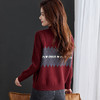 ML-5237 假两件半高领毛衣女秋冬2025新款加厚洋气内搭慵懒提花针织打底衫 商品缩略图3