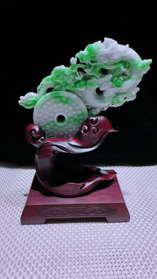 620816翡翠摆件【龙腾盛世】 商品图5