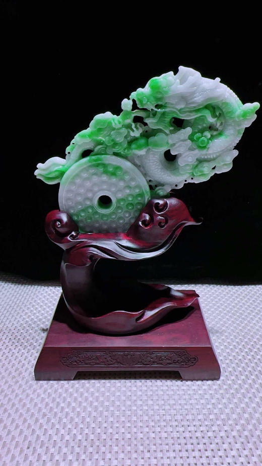 620816翡翠摆件【龙腾盛世】 商品图1