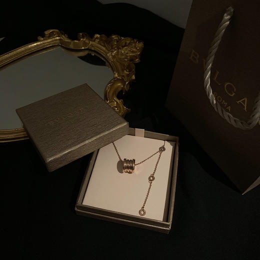 BVLGAR*宝格丽 小号 玫瑰金 弹簧项链 男女同款情侣款 玫瑰金（XTY） 商品图0