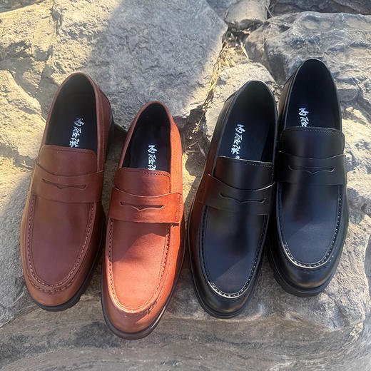 内联升男式牛皮休闲鞋4820C 商品图2