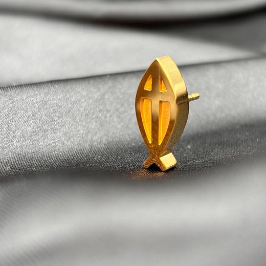 「得鱼」鱼十字胸针 商品图1