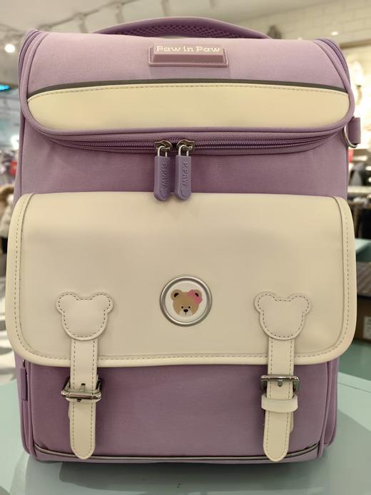 开学装备【Paw in paw】B8F卡通小熊童装24秋新款女童护脊书包双肩包 商品图0