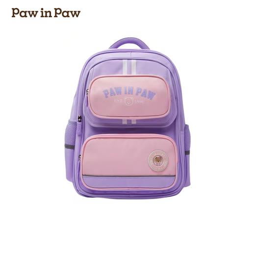 开学装备【Paw in paw】B8F卡通小熊童装2024年秋冬新款男女童撞色书包双肩包 商品图1