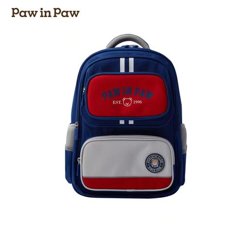 开学装备【Paw in paw】B8F卡通小熊童装2024年秋冬新款男女童撞色书包双肩包 商品图2