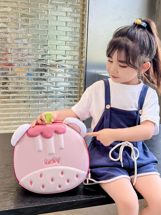 【超轻出行，立体书包】水果山竹卡通蛋壳儿童双肩包 幼儿园书包 男女童百搭户外可爱背包-QQ 商品图4