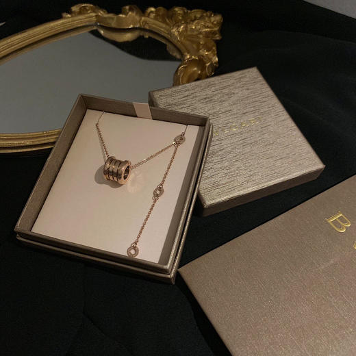 BVLGAR*宝格丽 小号 玫瑰金 弹簧项链 男女同款情侣款 玫瑰金（XTY） 商品图2