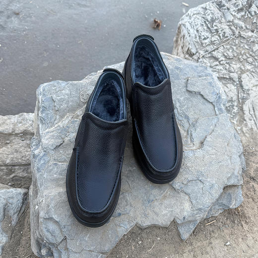 内联升男式牛皮休闲棉鞋4825C 商品图2