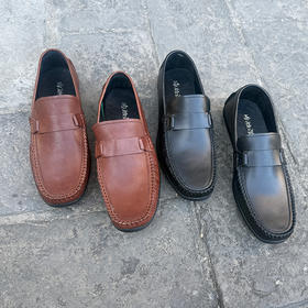 内联升男式牛皮休闲鞋4821C