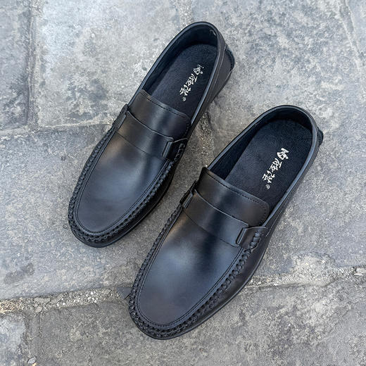 内联升男式牛皮休闲鞋4821C 商品图4
