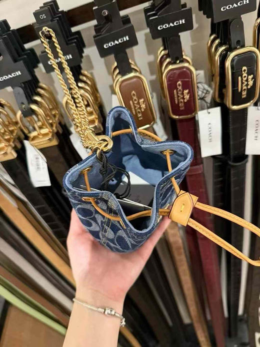 ¥ 840🇺🇸Coach新款香布雷链条⛓小废包手腕包，限量版加送🍒小吊坠，可爱小卡包零钱包，放不了🙅‍♂️手机📱 商品图4