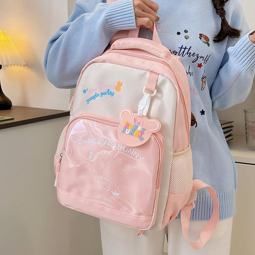 【小清新背包，轻盈可爱，大容量设计，方便出行】甜美小清新背包女 学院风大容量 小学生书包 时尚韩版ins休闲背包-QQ 商品图5