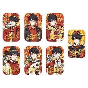 非人哉 财源广进系列 马口铁徽章盲盒 全7种 6包/盒 国谷