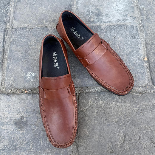 内联升男式牛皮休闲鞋4821C 商品图3