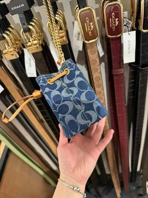 ¥ 840🇺🇸Coach新款香布雷链条⛓小废包手腕包，限量版加送🍒小吊坠，可爱小卡包零钱包，放不了🙅‍♂️手机📱 商品图2