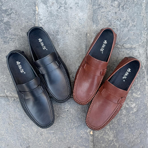 内联升男式牛皮休闲鞋4821C 商品图2