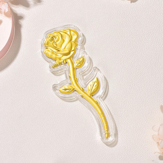 六鑫珠宝 999足金玫瑰花黄金金钞 商品图1