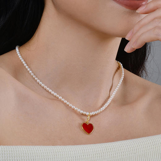 Manreya玛芮雅“幸福心遇”淡水珍珠项链 商品图5