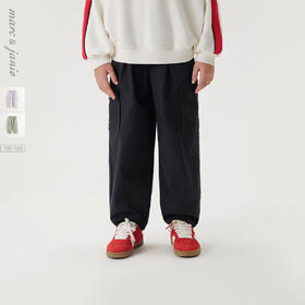 马克珍妮男女童城市户外匹马棉工装裤2025年春装新款550375