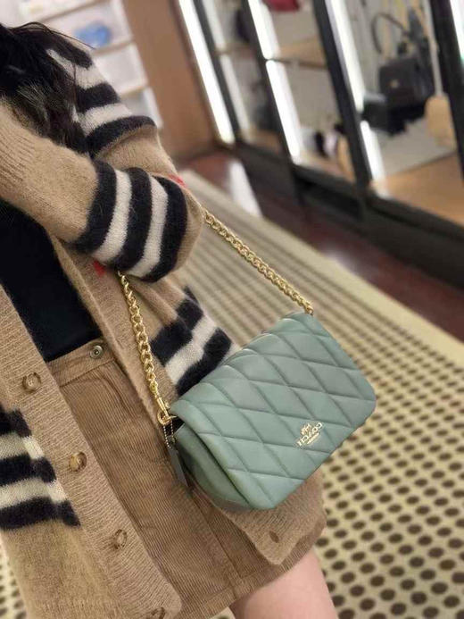 ¥2250🇺🇸Coach 新款Quinn系列羊皮压纹单肩斜挎包，配两条肩带 商品图5