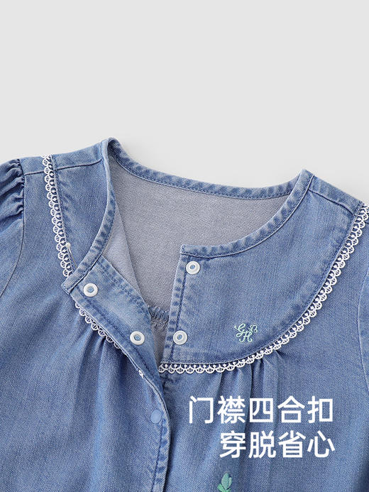 英氏儿童外套春夏复古牛仔外套女童轻薄外套2025新款YRWBJ1R009A 商品图1