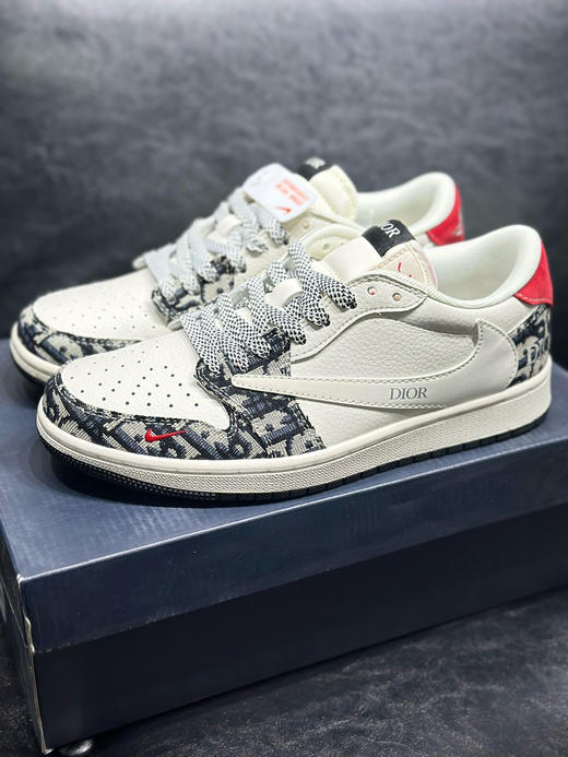 春季特惠💰430 Travis Scott x Air Jordan 1 Low 防滑 低帮 倒钩定制联名 商品图0