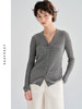真丝羊毛V领镂空开衫 商品缩略图3