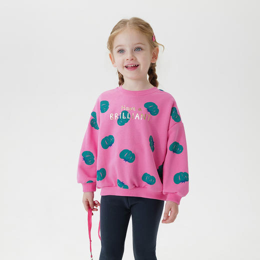 马克珍妮秋装新款 女童宽松卫衣弹力打底裤休闲套装231236 商品图2