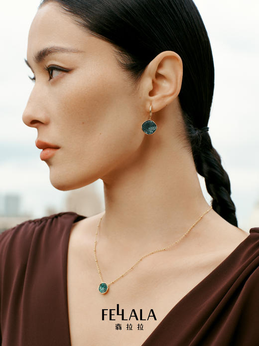 「新品」2楼Fellala/翡拉拉「绿光3.0」系列原创经典设计时尚耳环吊牌价999现价899 商品图2