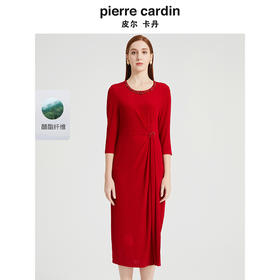 皮尔卡丹女装秋季新款端庄淑女轻奢宴会连衣裙P2130E2106R0