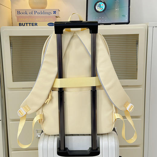 【开学季❗️大容量百搭双肩包】韩版时尚简约书包，男女学生书包，休闲旅行双背包，潮流新款人气情侣包包开学季常备L 商品图2