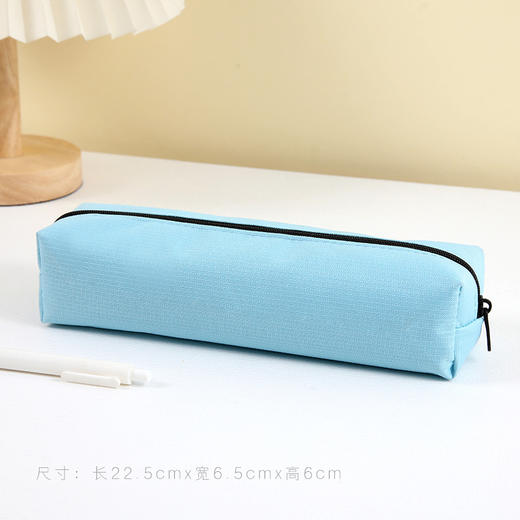 9.9抢【巨能装❗️简约帆布笔袋】纯色INS风笔袋，造型简约大方，小身材大容量，可装约40-60支笔，中小学生学习文具开学季用品L六一儿童节礼物 商品图10