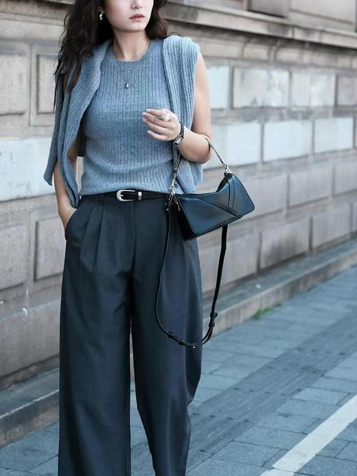 明治真皮手提包斜跨轻奢 商品图0