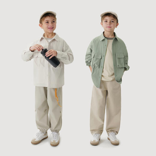 马克珍妮男童城市户外速干衬衫儿童轻量外套2025年春装新款250107 商品图1