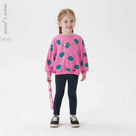 马克珍妮秋装新款 女童宽松卫衣弹力打底裤休闲套装231236