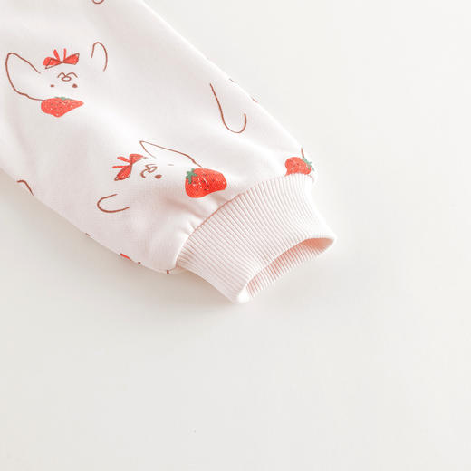 马克珍妮女童兔子满印娃娃领连衣裙儿童裙子宝宝秋装新款241186 商品图4