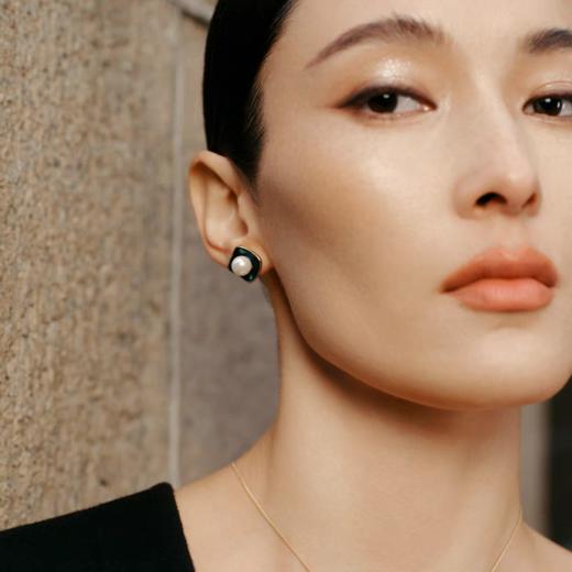 「新品」2楼Fellala/翡拉拉「绿光3.0」系列经典时尚耳钉女优雅耳饰货号925145101吊牌价599现价539 商品图3