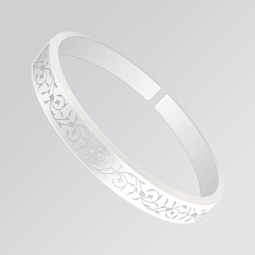 众穆999银手镯定制，定制产品不退货。 商品图0