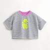 马克珍妮女童手绘涂鸦条纹短袖T恤儿童上衣2024年夏装新款240801 商品缩略图2