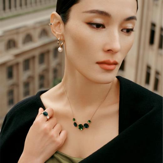 「新品」2楼Fellala/翡拉拉「绿光3.0」系列几何项链时尚潮设计颈链货号925145204吊牌价969现价872 商品图3