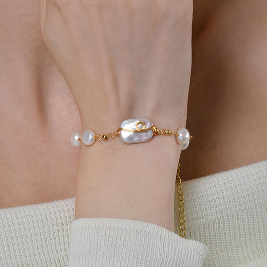 Manreya玛芮雅“拾光涟漪”淡水珍珠手链 商品图1