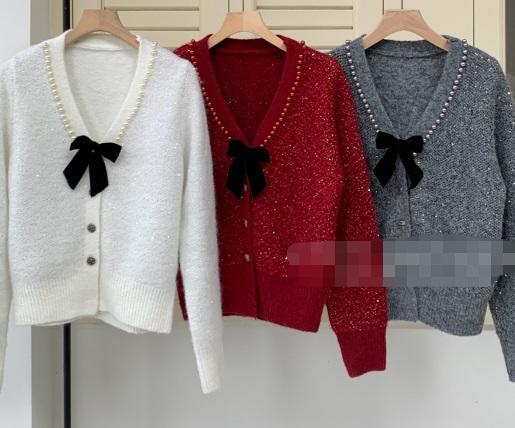 【门店同款】ENJOY冬季漂亮朋友珍珠亮片针织 160708075 商品图0