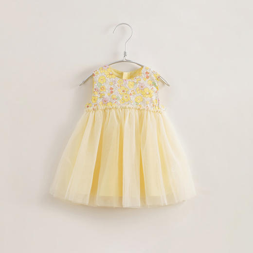 【马克珍妮 芦芙】夏装新款 女童清新碎花轻盈网纱裙230002 商品图2