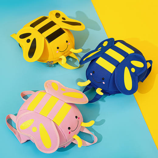 【小小蜜蜂，可爱出街~】个性新款儿童书包 幼儿园蝴蝶背包 儿童帆布艺术辅导班双肩包-QQ 商品图3