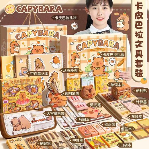【开学季❗️孩子喜欢的学习大礼包】满满一箱高颜值文具套盒，开学礼物文具大礼包，儿童生日伴手礼文具盲盒超推荐QQ六一儿童节礼物 商品图0
