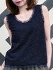 TYNVIE 蕾丝荷叶边背心-海军蓝 商品缩略图2
