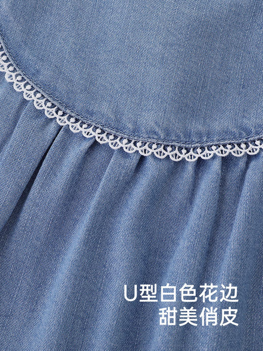 英氏儿童外套春夏复古牛仔外套女童轻薄外套2025新款YRWBJ1R009A 商品图4